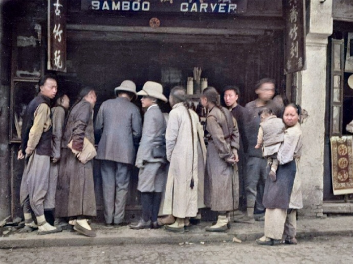 彩色老照片带你回忆上世纪30年代的老上海