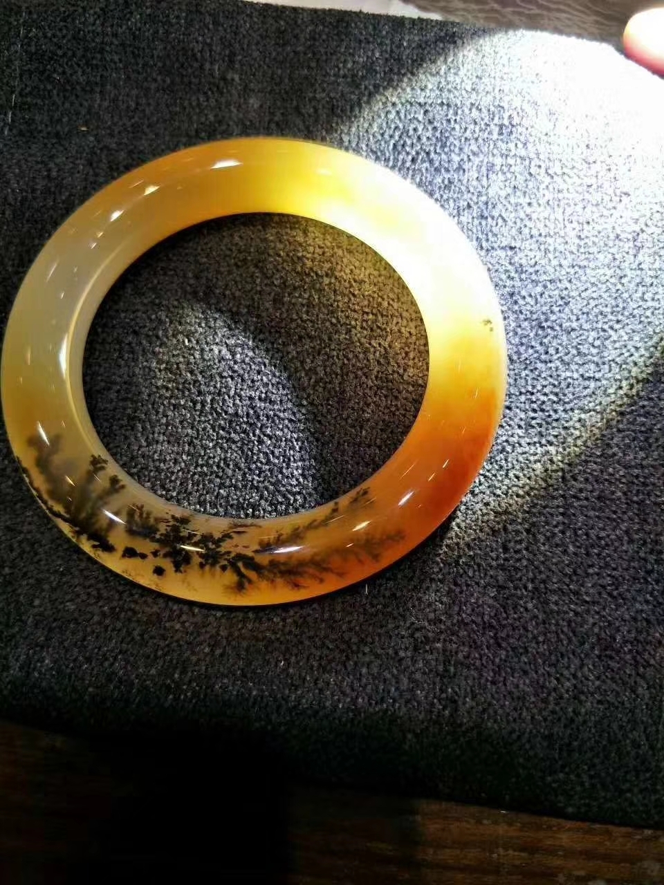 黄龙玉水草花玉石艺术珠宝