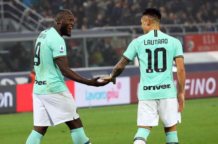 国米名宿卢卡库和劳塔罗是国米史上最强锋线组合表现完美