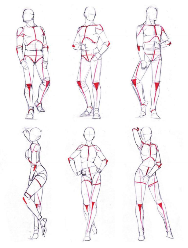 教程人体绘画进阶part02四大点八小点