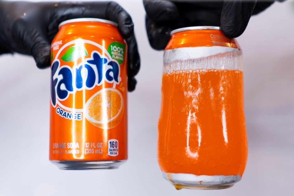 如何让饮料的易拉罐变成透明外国牛人简单两步结果一目了然