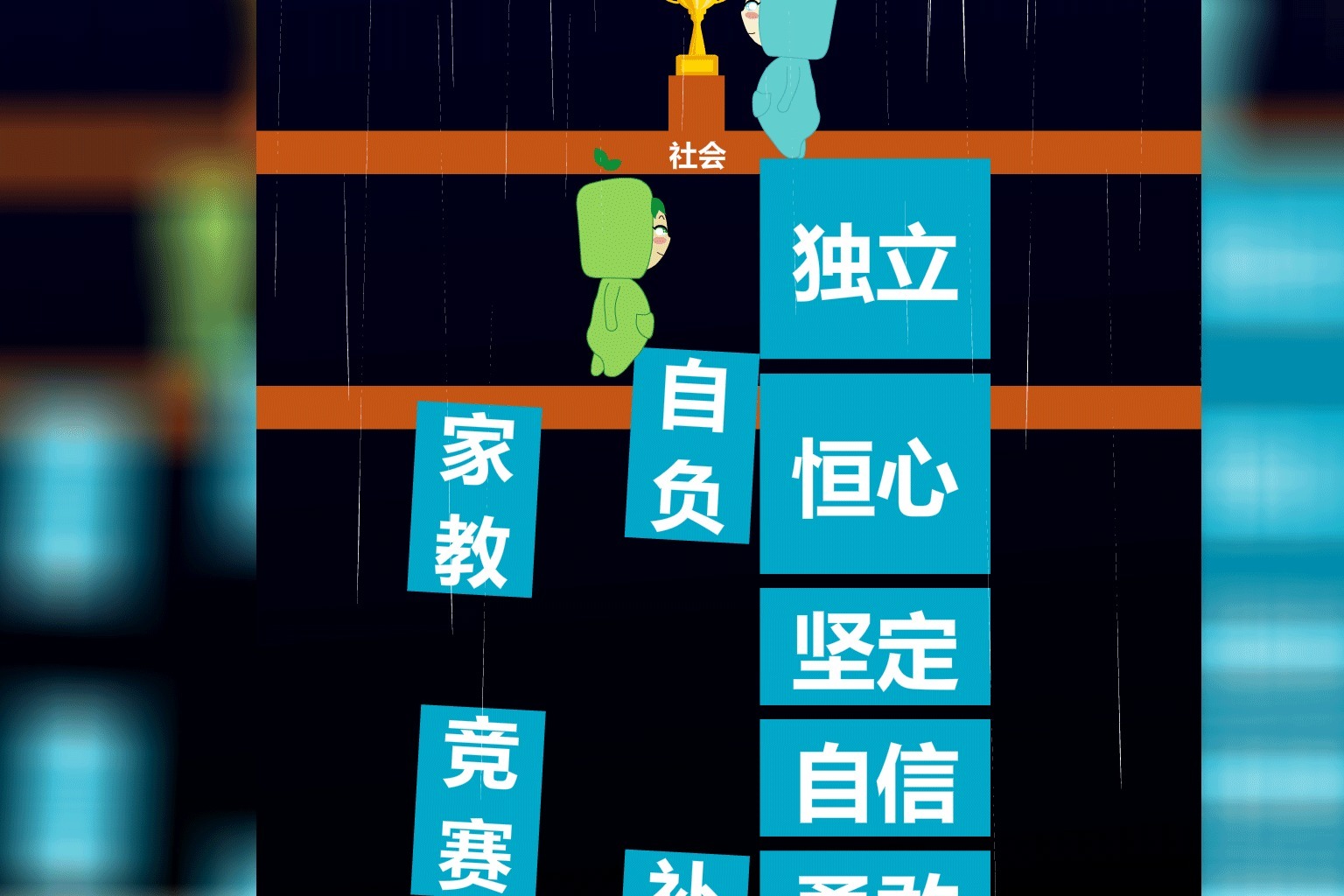 拥有良好的心理素质才能面对社会中的风风雨雨
