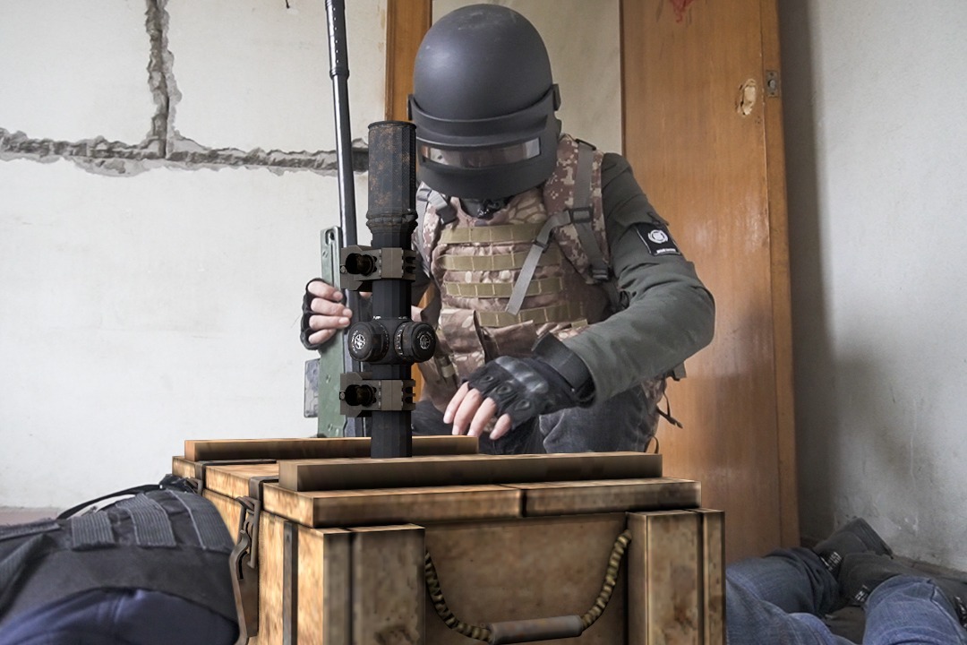 绝地求生真人版:小伙机瞄awm钢枪1v4,智夺8倍镜不愧是大神!