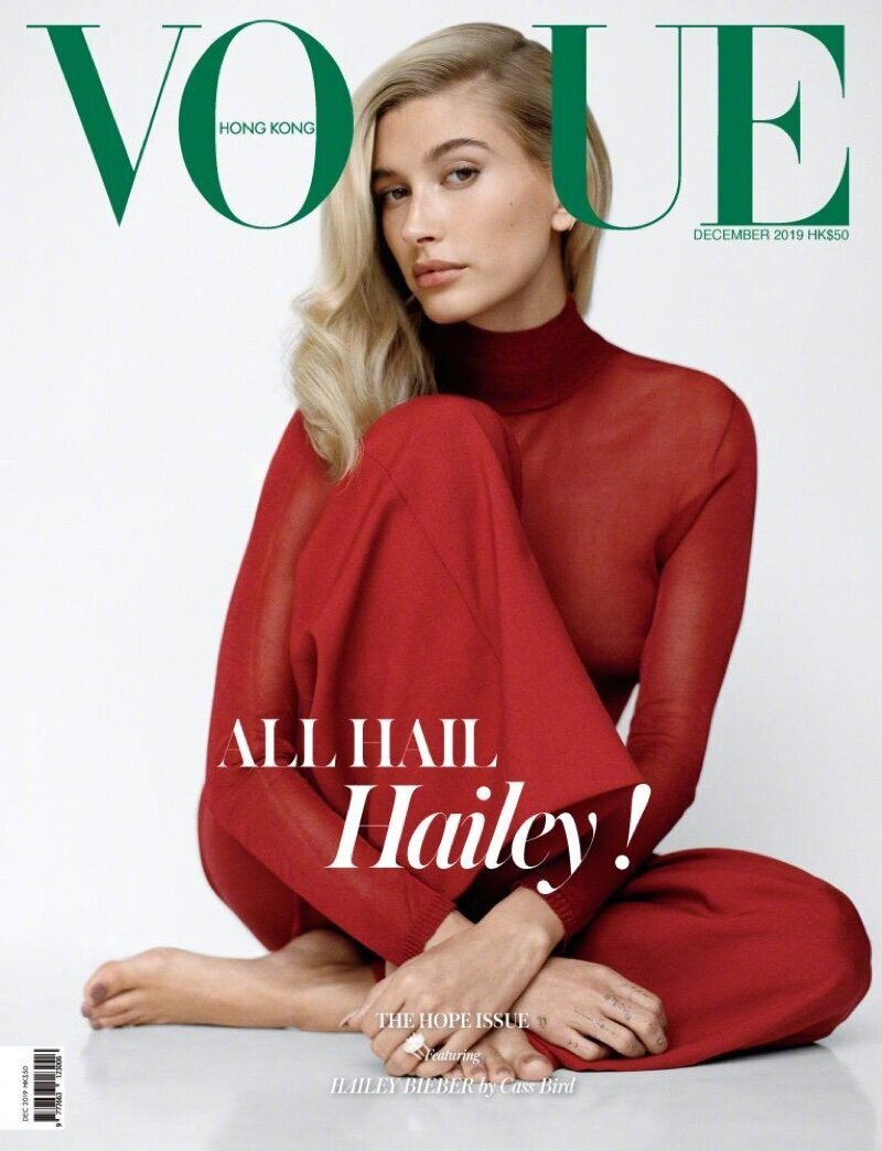 hailey bieber"海狸 vogue hong kong 杂志封面大片打开凤凰新闻