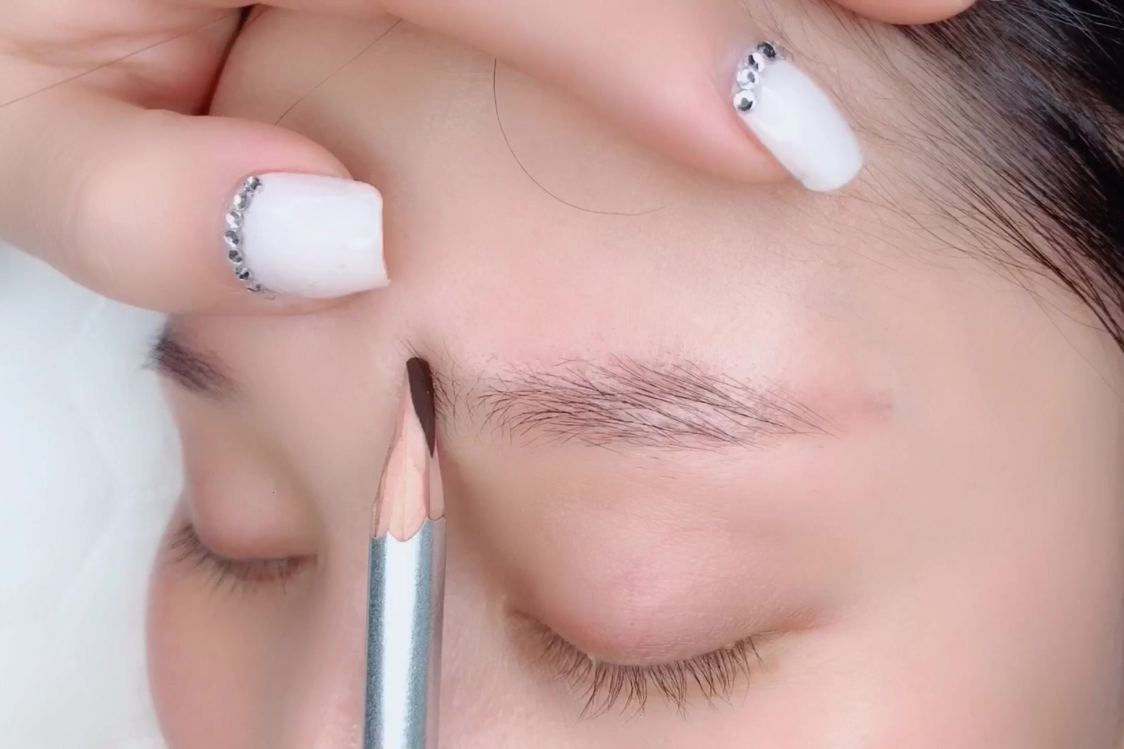 实操演示讲解五点定位设计眉形,零基础自学纹