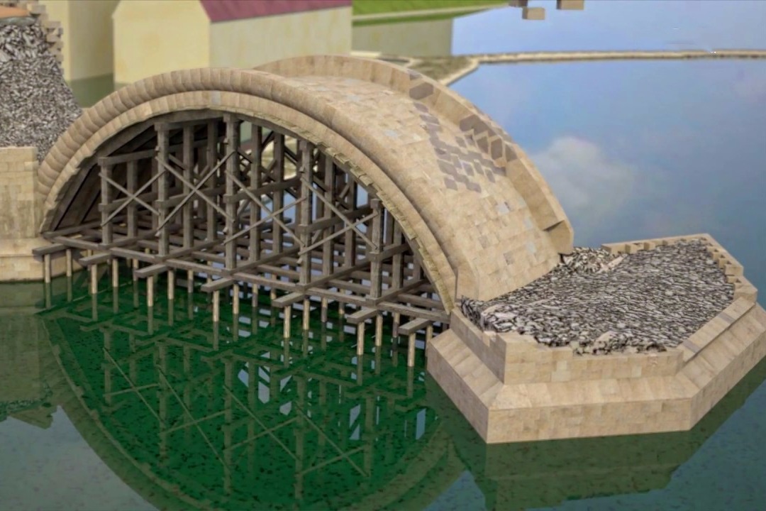 3D动图还原拱桥建造，太直观了，佩服古代人的智慧！