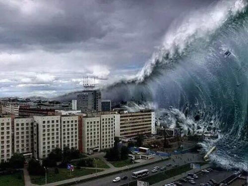 海啸高度图片