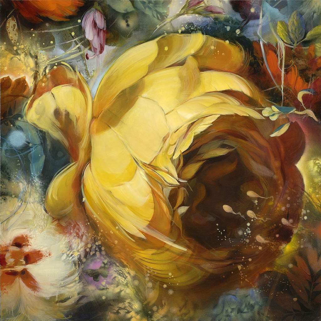 意大利象征主义画家梅洛布兰迪诺的油画花卉