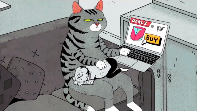 人性短片《颠倒世界》：人类和动物互换身份，人竟成了猫的宠物