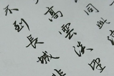 行书书法：不到长城非好汉