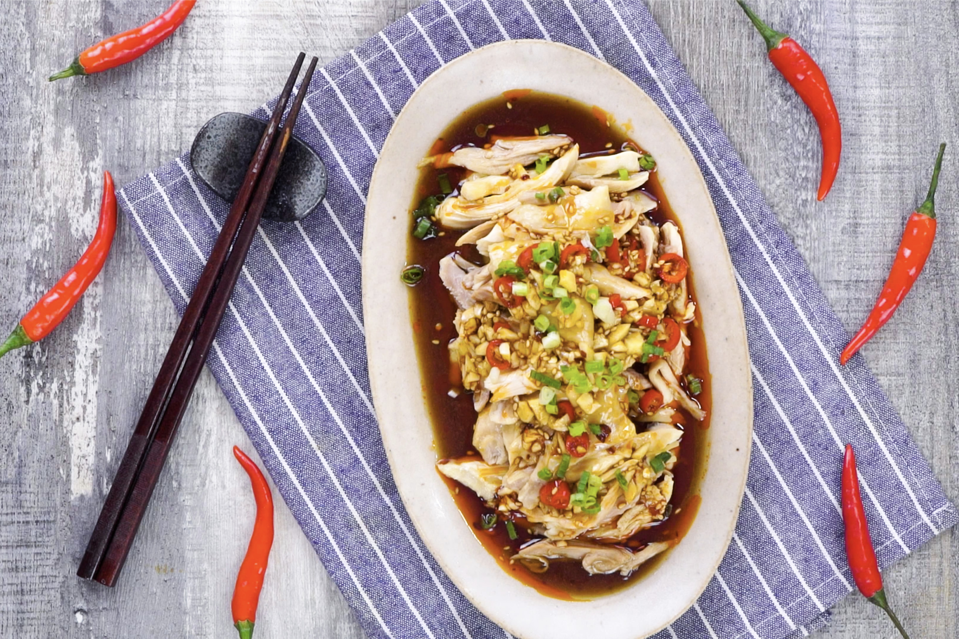 零失败手撕口水鸡好吃到停不下来