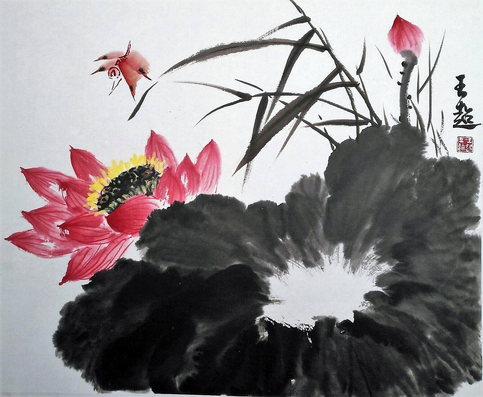 著名画家徐枯石,尹延新先生入室弟子.