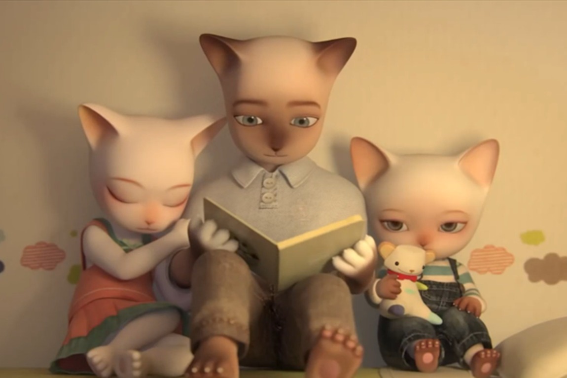 法国动画短片《三只小猫》,感人又悲伤