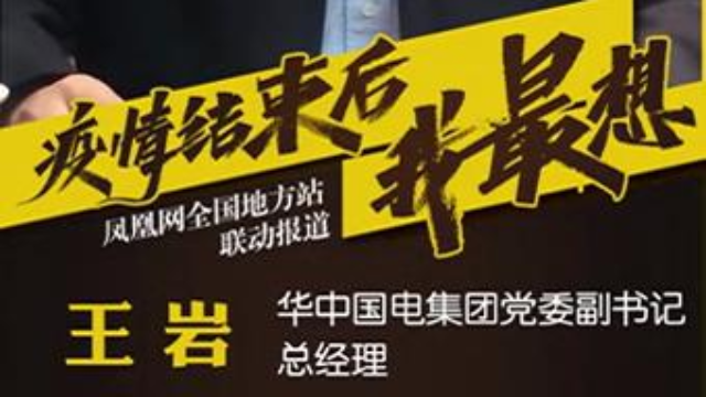 华中国电集团党委副书记、总经理王岩：疫情结束之后，我最想