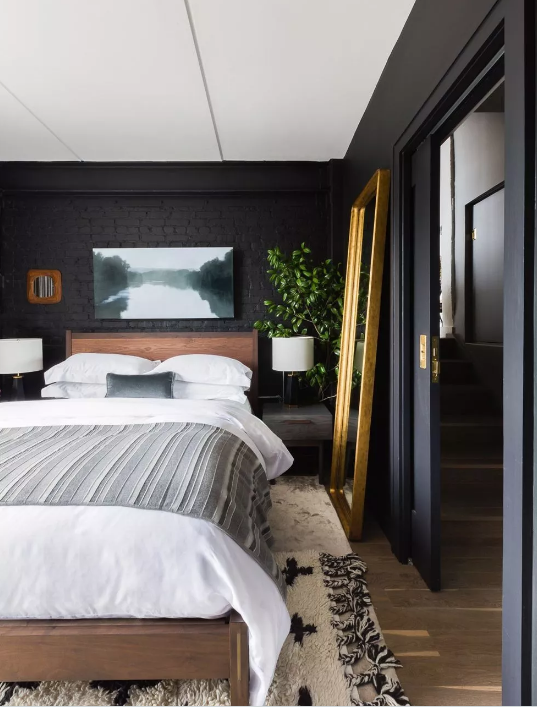 十款暗色调【卧室设计】让你安然入睡!