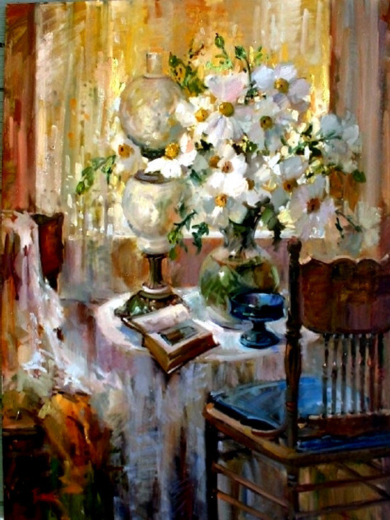 美国画家乔伊斯派克油画花卉作品选集