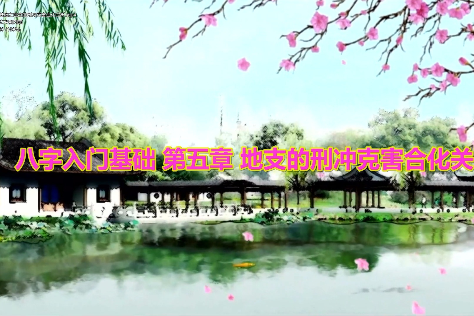 八字入门基础之地支的刑冲克害合化分析