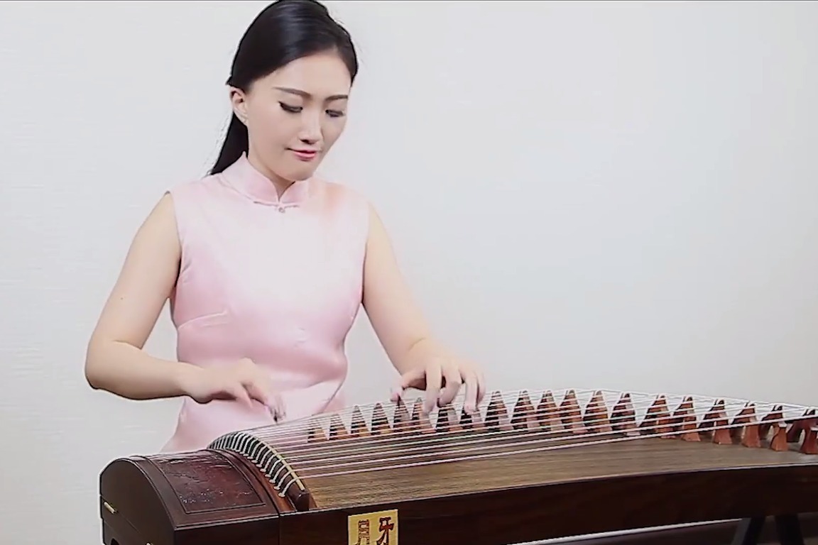 古筝曲欣赏《丰收锣鼓》(月牙古筝09醉翁亭记