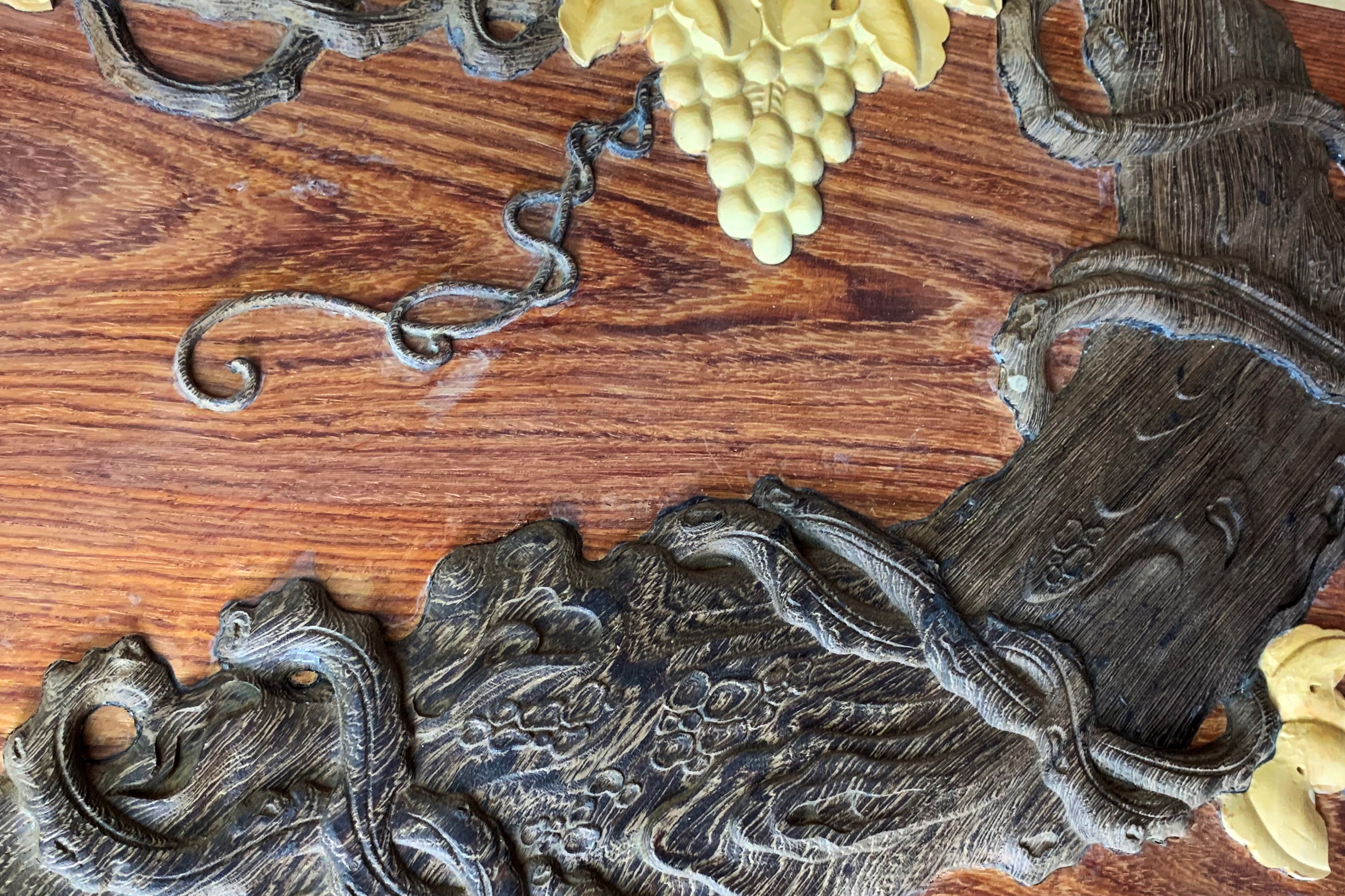 红木家具雕刻艺术之黄杨木镶嵌