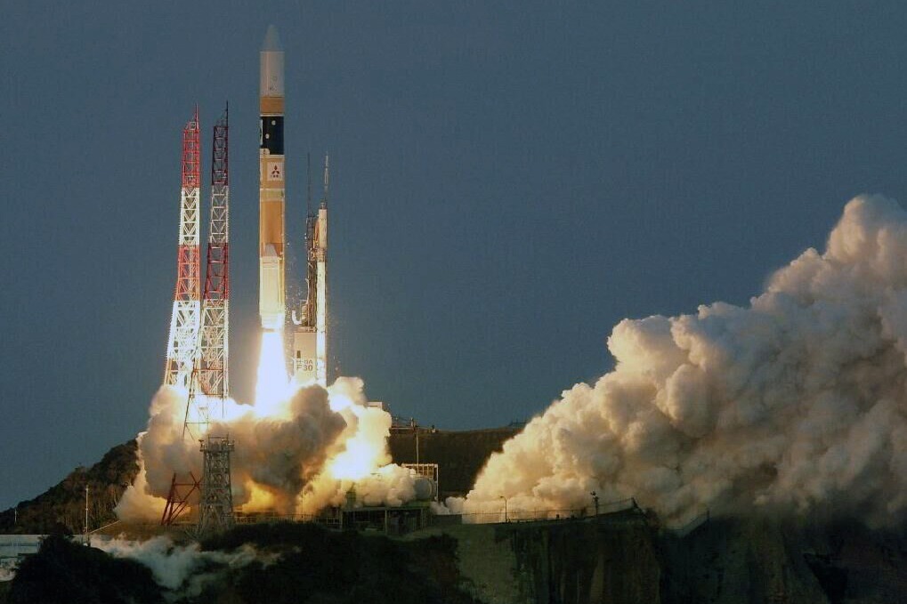 日本开发重型火箭h2a火箭连续35次发射再送一枚卫星升空