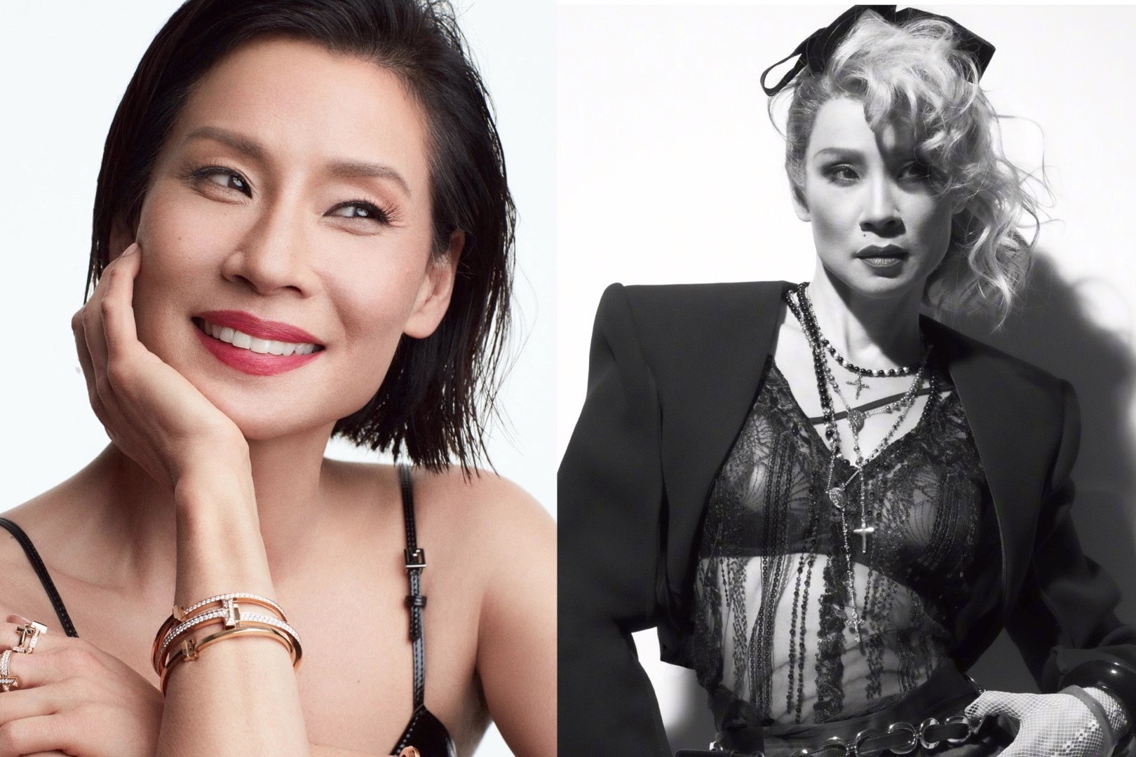 超飒好莱坞巨星刘玉玲cos麦当娜致敬八十年代经典造型