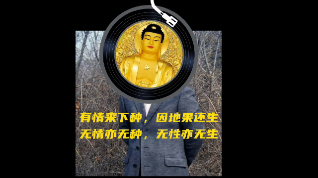 六祖坛经：有情来下种，因地果还生。无情亦无种，无性亦无生