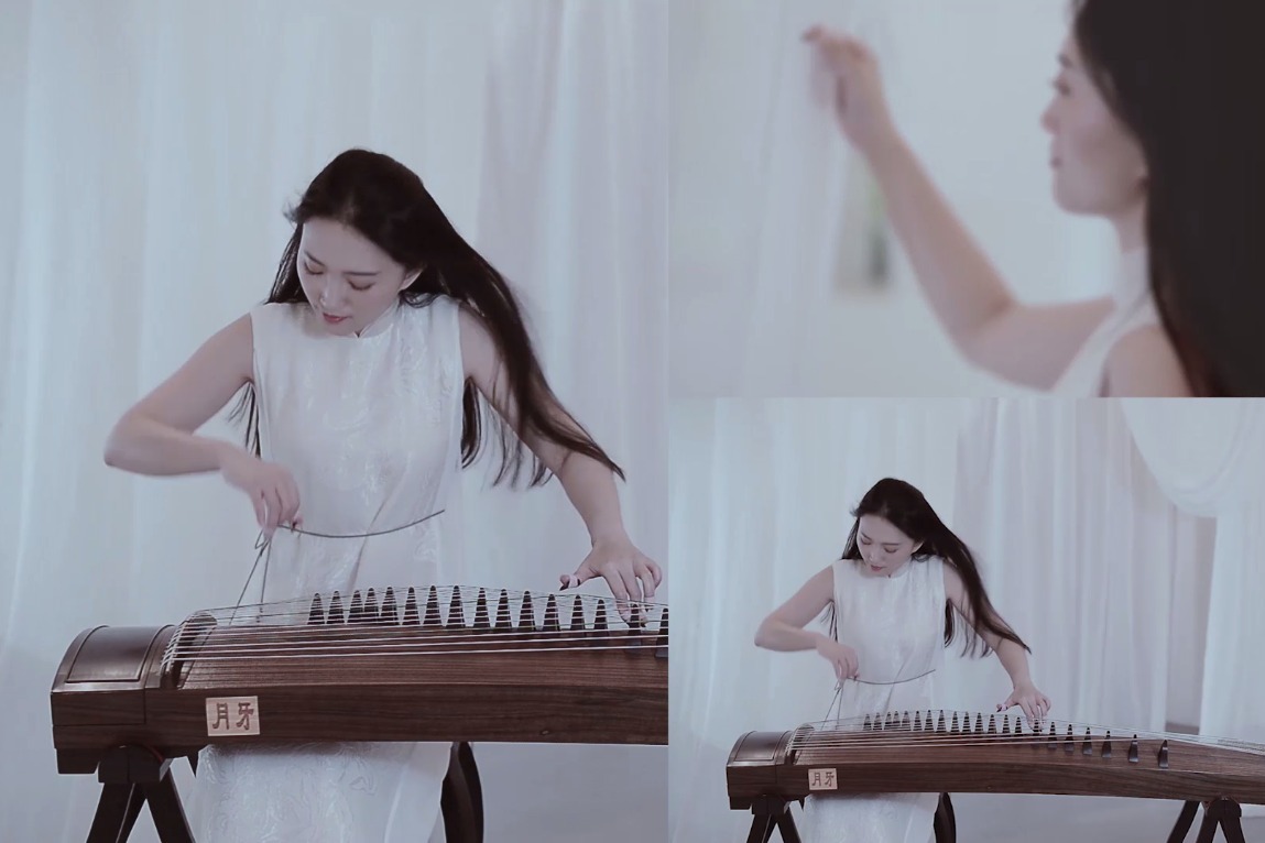 古筝曲欣赏《仙才叹》(月牙古筝07大音希声@艺考利器)