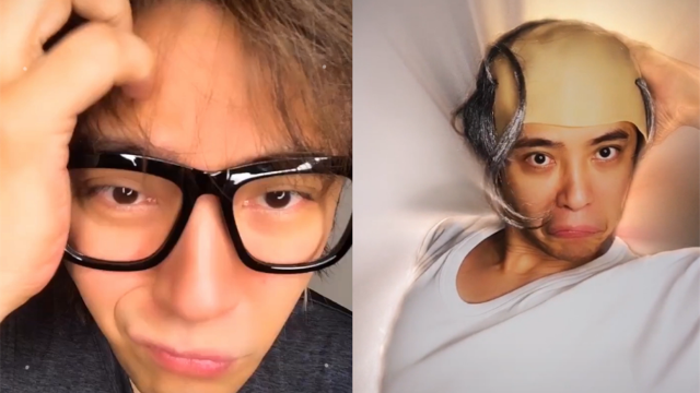 罗志祥甩发换装变秃头抬头瞬间脑袋在发光清奇画风超搞笑