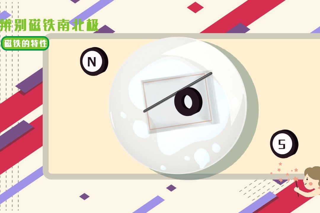 趣味实验丨辨别磁铁南北极