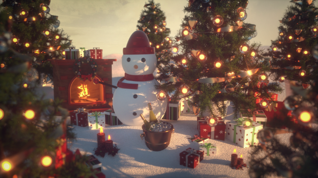 C4D零基础入门教程圣诞节