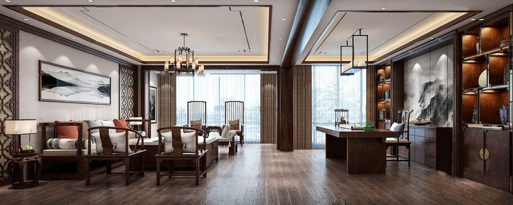 新中式风格的办公室装修都有哪些设计要点呢?