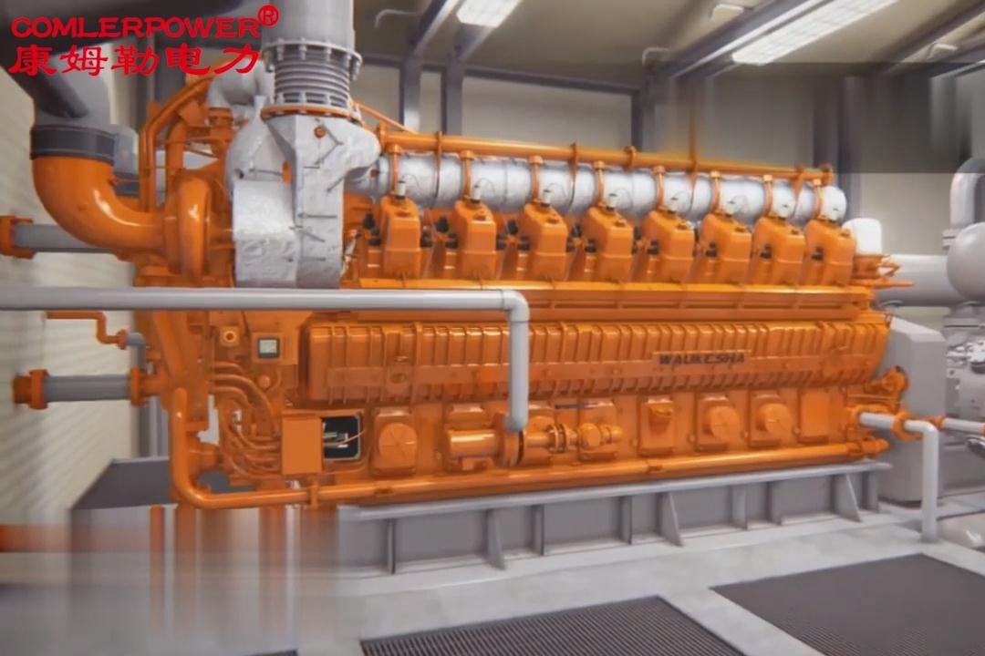 采油厂用柴油发电机组  天然气发动机动画