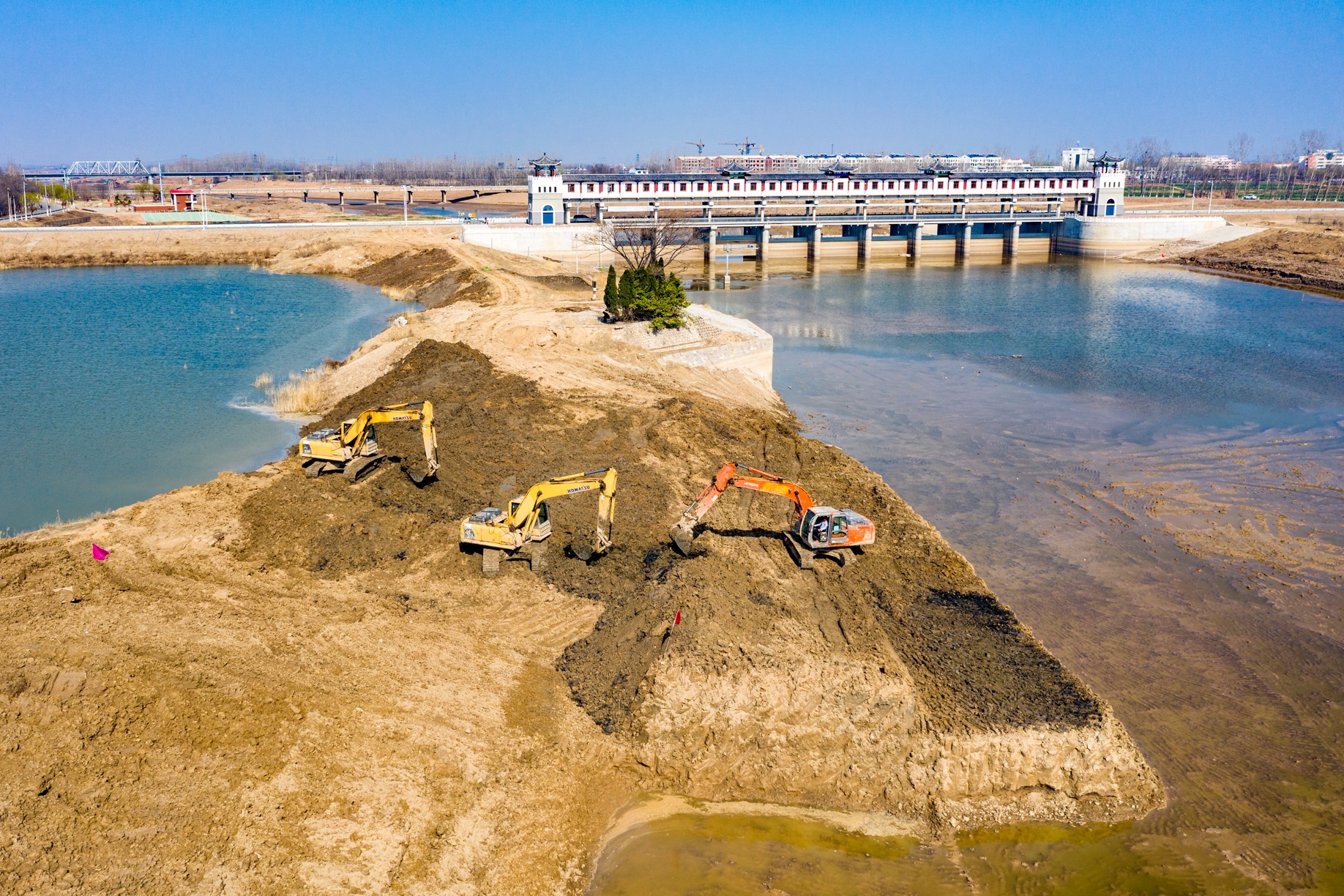 滨州市徒骇河清淤疏浚工程，沾化富国新港码头