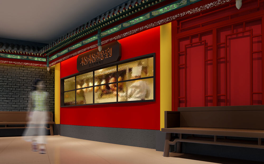 格格驾到北京烤鸭餐厅装修设计