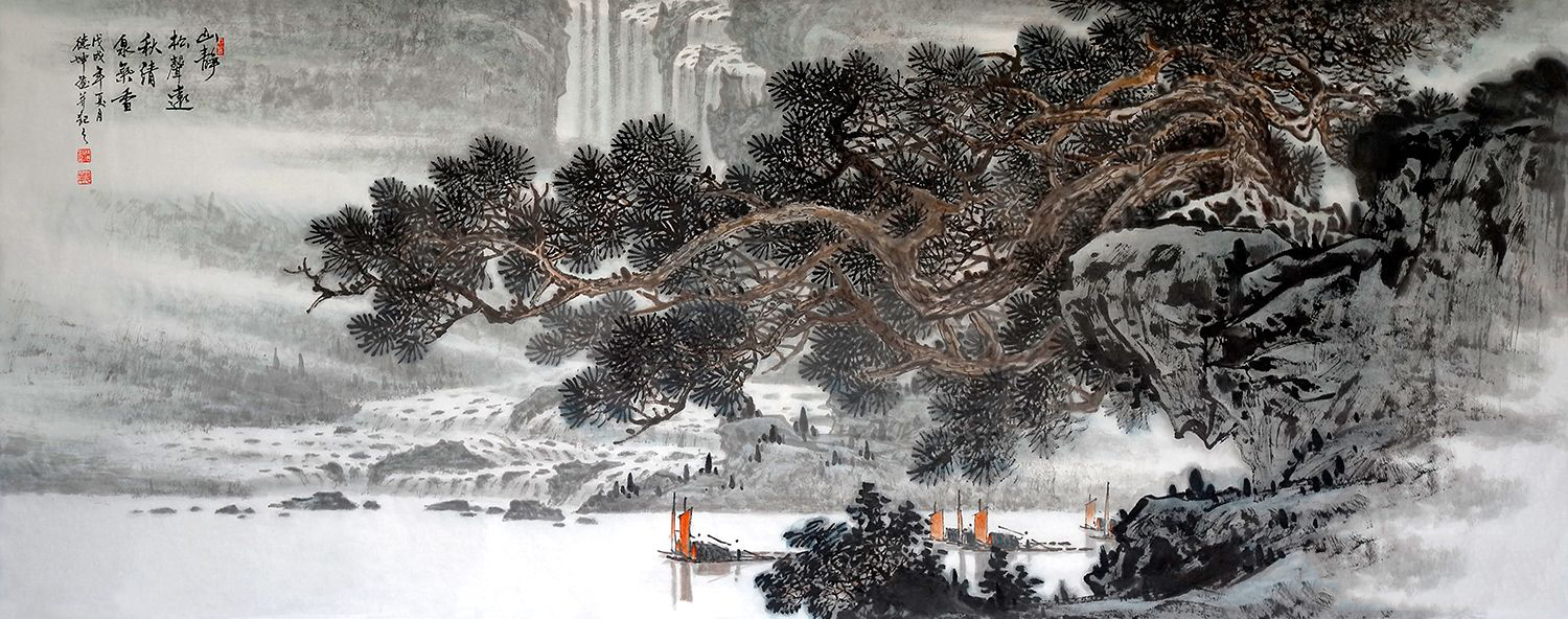 气韵高古 浑然天成——画家林德坤山水画作品__凤凰网