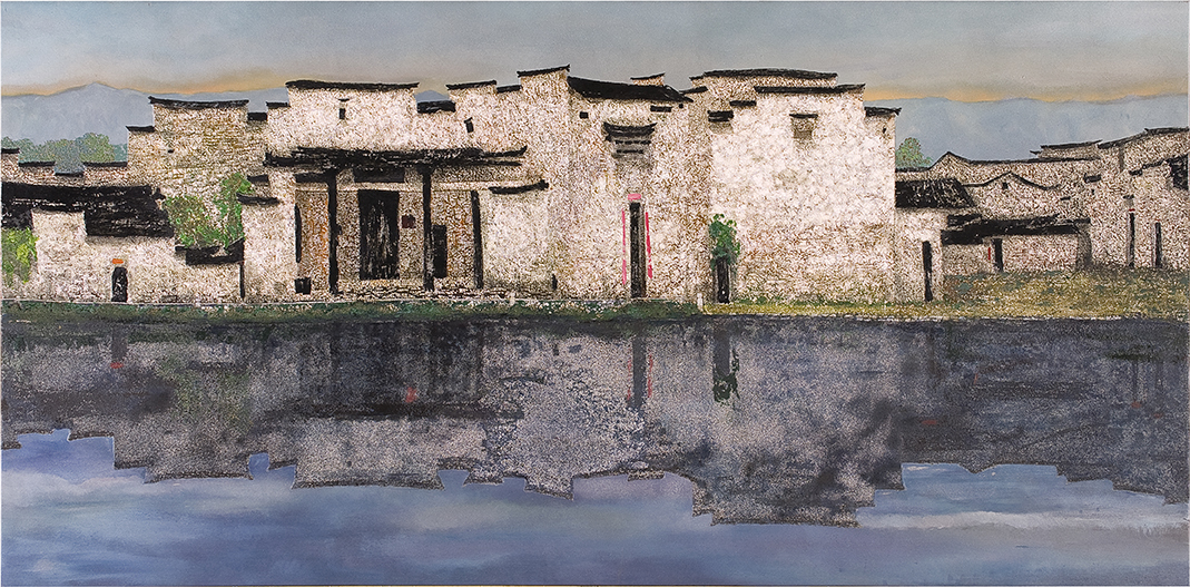 莲福馆藏漆画家点将录之"双枪将董平"胡本七