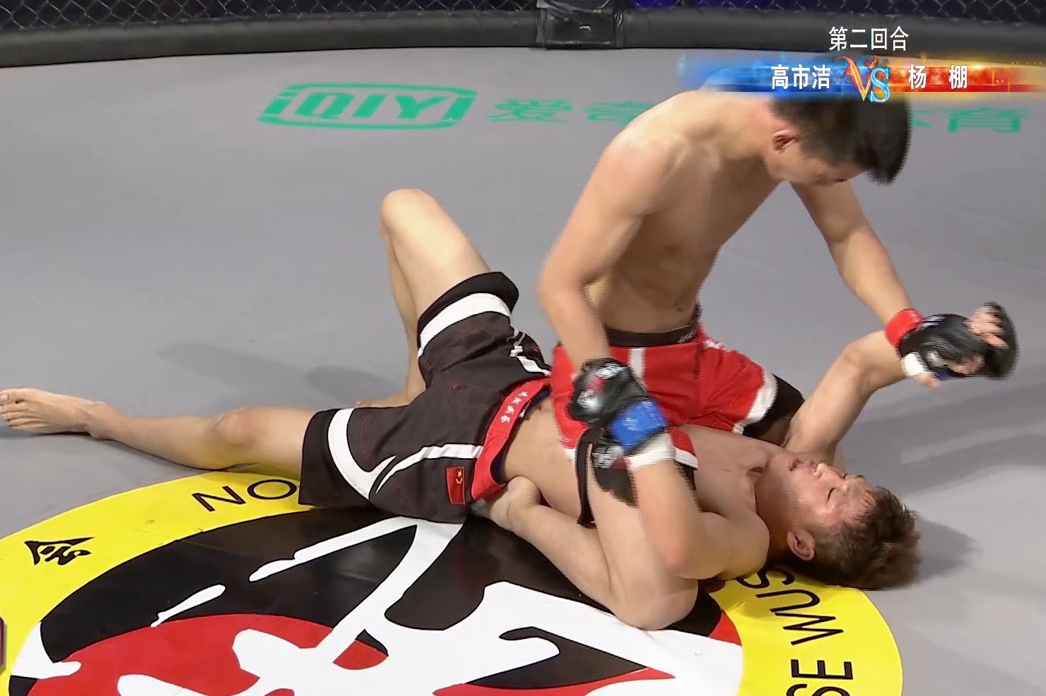 MMA搏击：不断逆转，互用肘击疯狂“招呼”对方头部