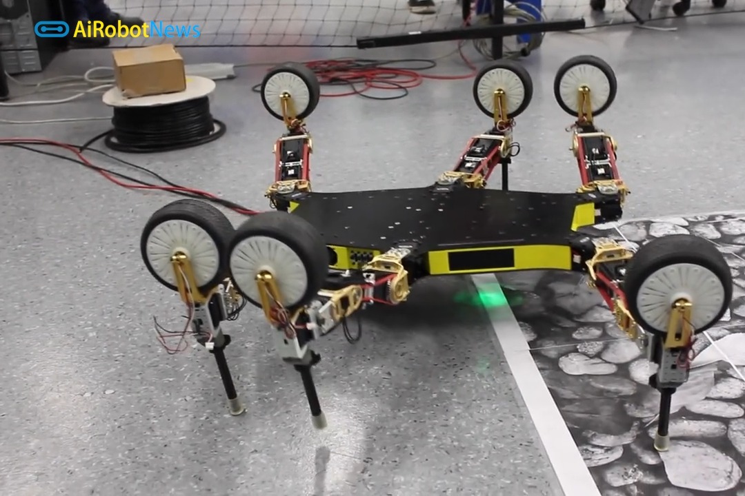 一种具有创造性适应能力的六足轮腿混合机器人