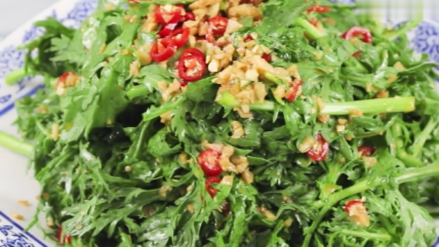 茼蒿学会这样做简单又好吃脆嫩入味营养高