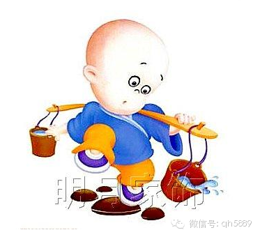 "小和尚回答"上山是为了砍柴,砍柴是为了生火,生火是为了做饭,做饭是