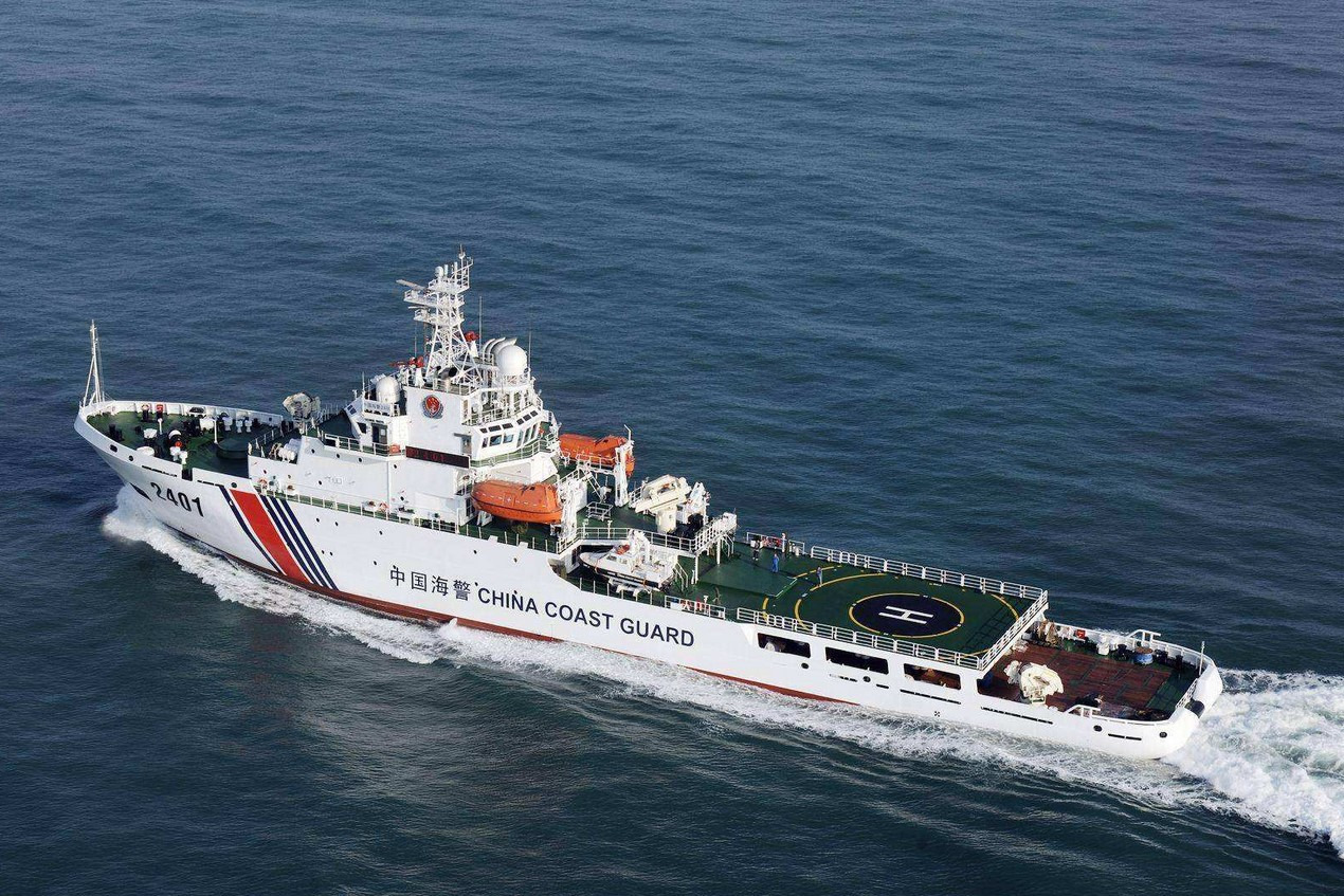 中国海警船在钓鱼岛日常巡逻日媒现场一度紧张