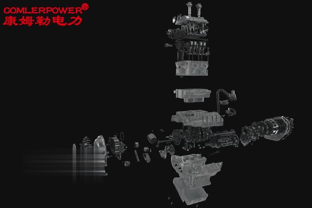 油田钻井用发电机 发电机 -动画 三维