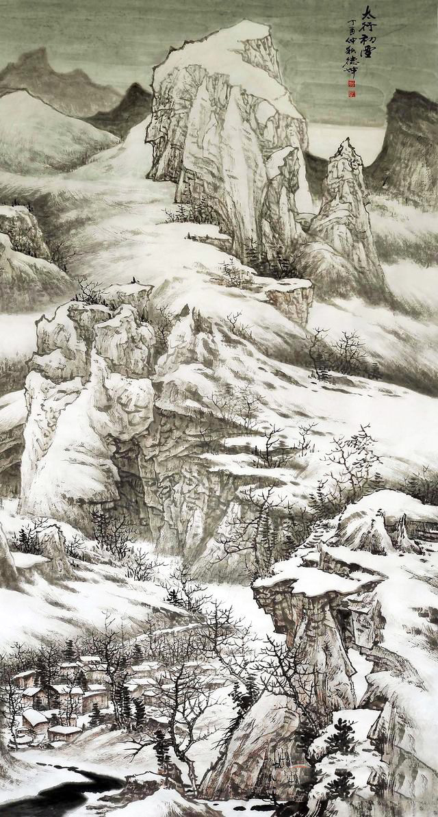 一笔一墨一山一水，感悟画家林德坤作品的意境之美__凤凰网