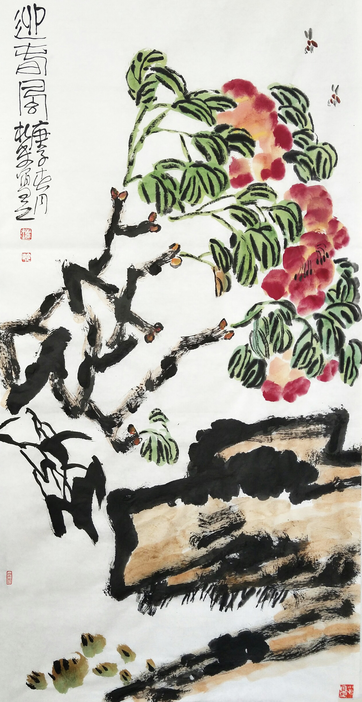 中国当代实力派大写意花鸟画家杜未作品欣赏