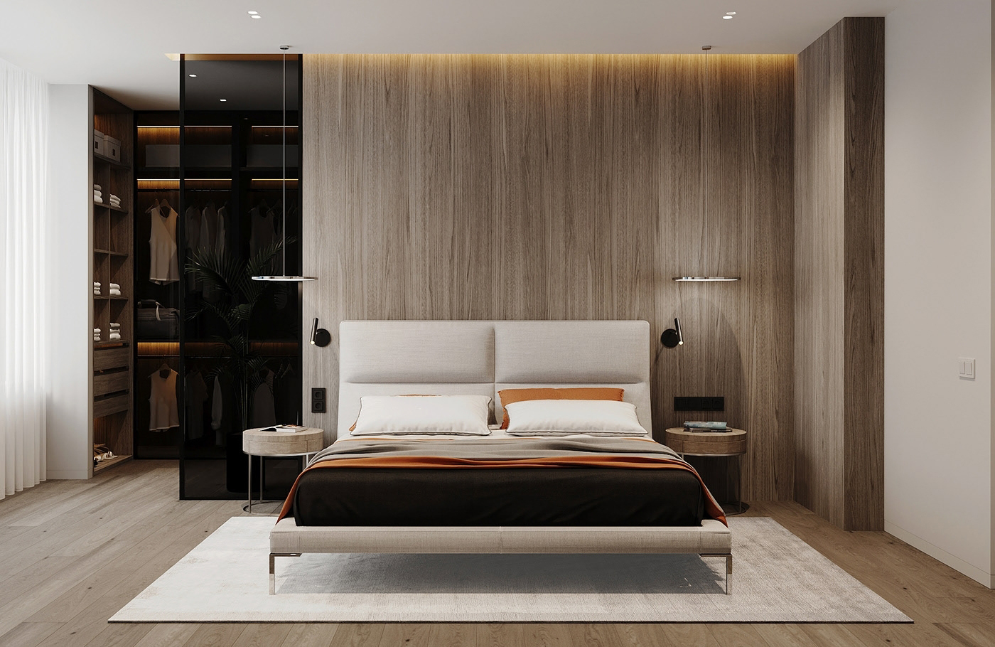 110平现代极简风格软装设计