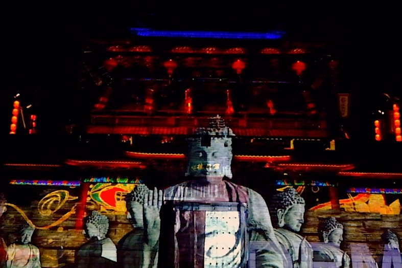 江西首台城墙3D城墙投影秀亮相赣州宋城文化旅游区