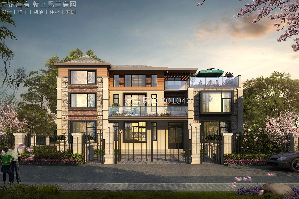 河北廊坊葛家现代别墅设计案例——建筑×室内设计一站式