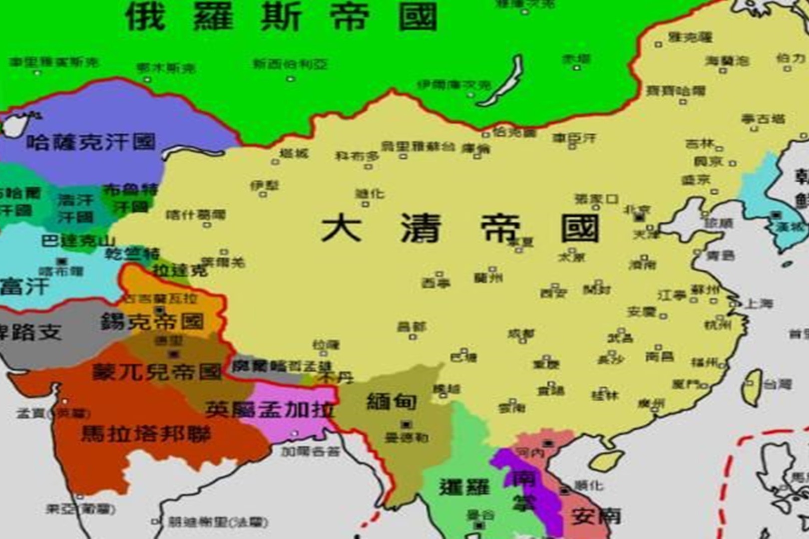 地图帝亚洲地图图片