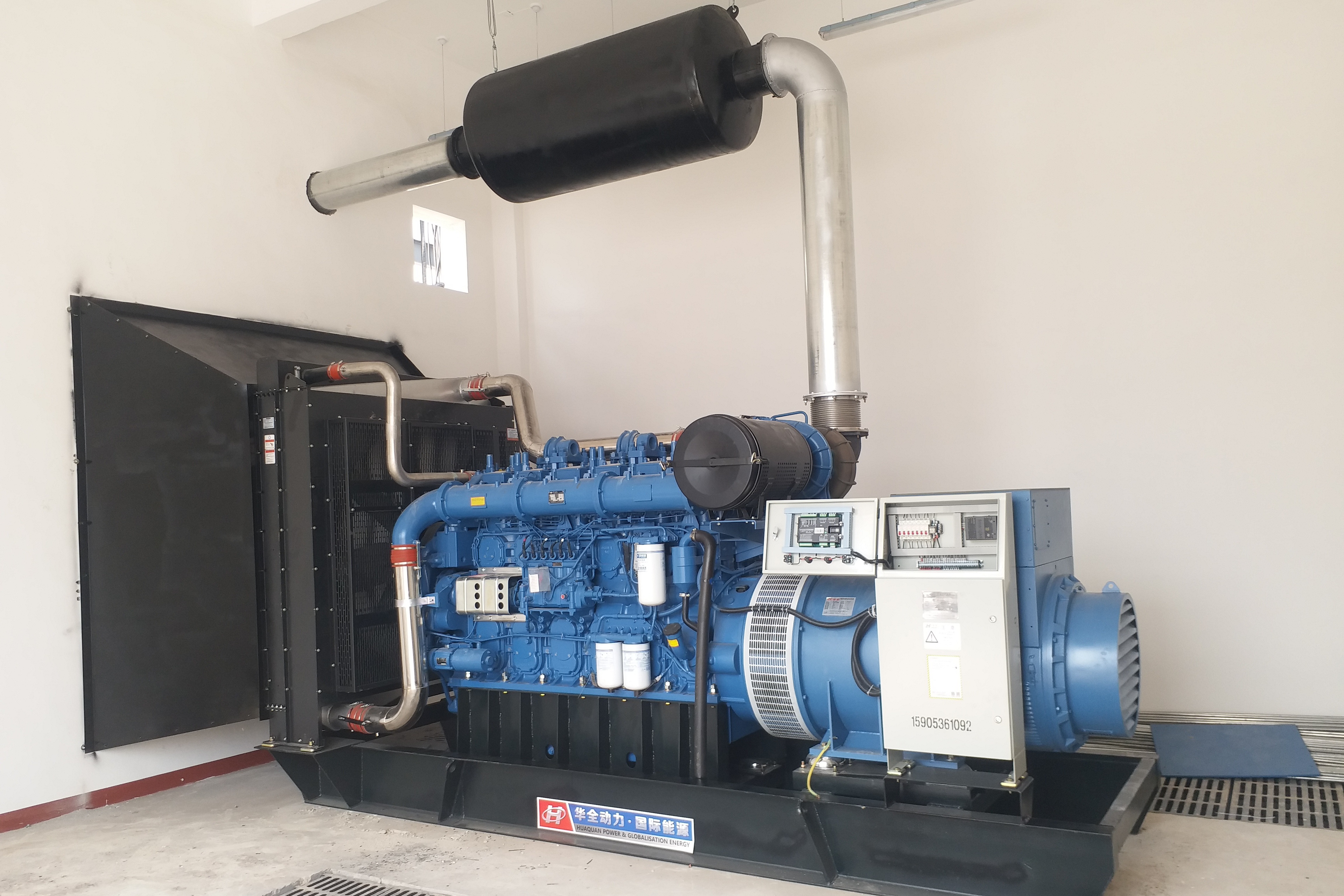 玉柴柴油发电机组安装调试现场1000kw柴油发电机组