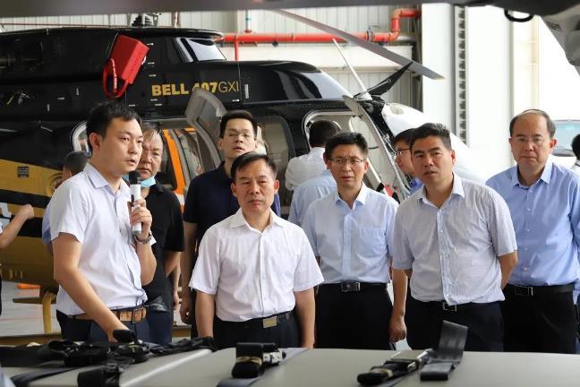 西安市政府杨国胜副秘书长一行调研观摩陕西直升机产业发展园
